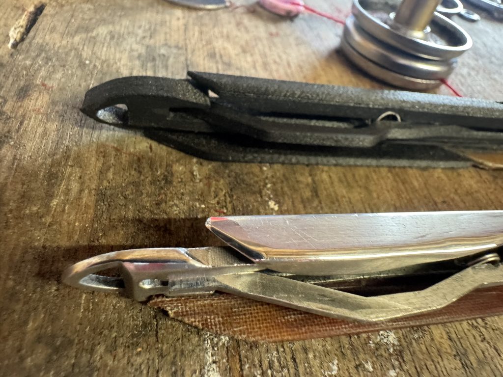 Old and new assemblies side by side. Photo via Harris Tweed.