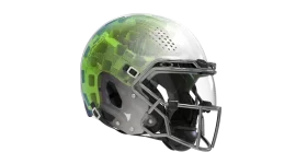 VICIS ZERO2 MATRIX helmet featuring Carbon’s 3D printed lattice structure. Photo via VICIS.