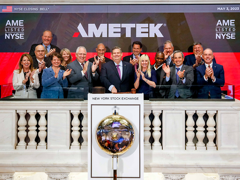 AMETEK is listed on the New York Stock Exchange. Photo via AMETEK.