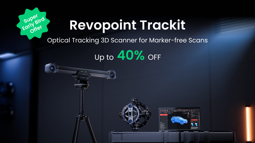 Revopoint Trackit: Marker-free 3D scanning now up to 40% off. Image via Revopoint.