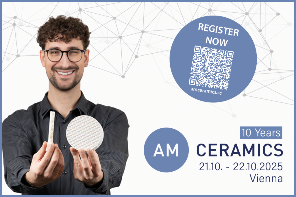 AM Ceramics 2025 marks its 10th edition in Vienna, registration now open. Image via Lithoz.
