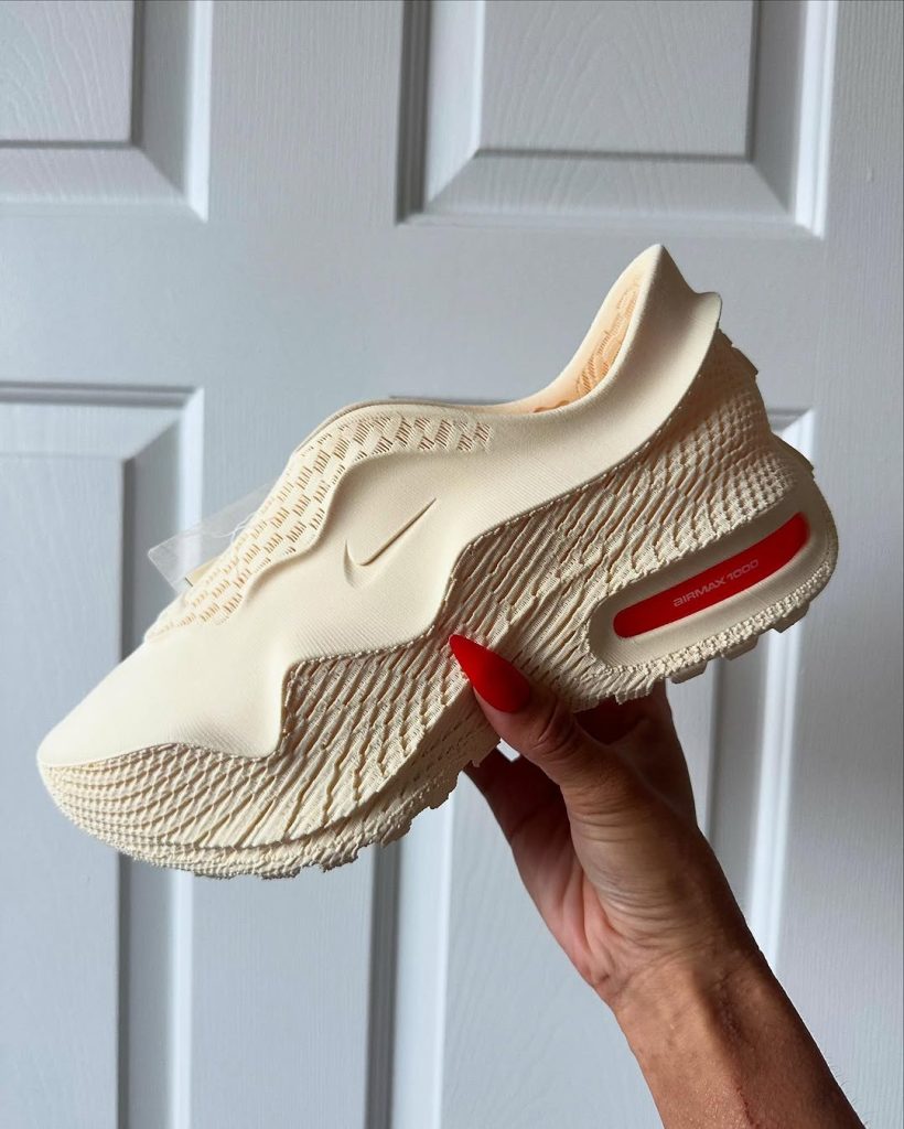 Nike’s 3D printed Air Max 1000 Oatmeal. Photo via Janelle C. Shuttlesworth.