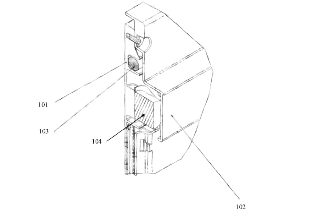 A close-up cross section of the heatbed design. Image via the World Intellectual Property Organization (WIPO).