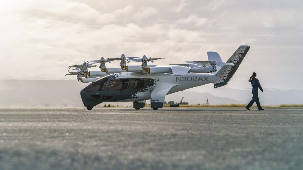 Archer Aviation's Midnight eVTOL air taxi. Photo via Archer Aviation.