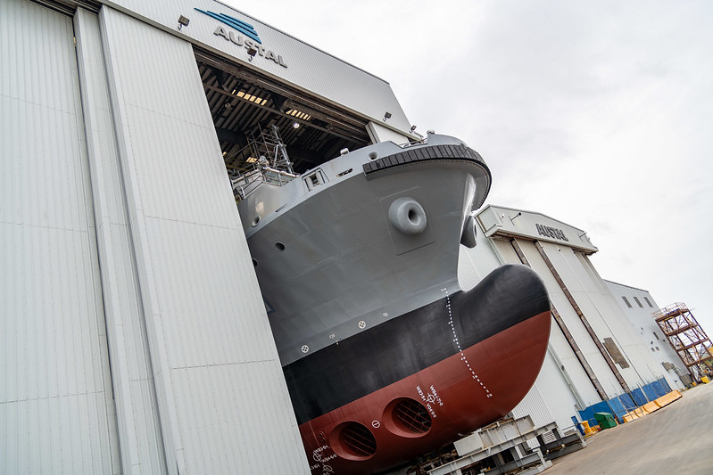 Austal USA's shipbuilding facility. Photo via Austal USA.