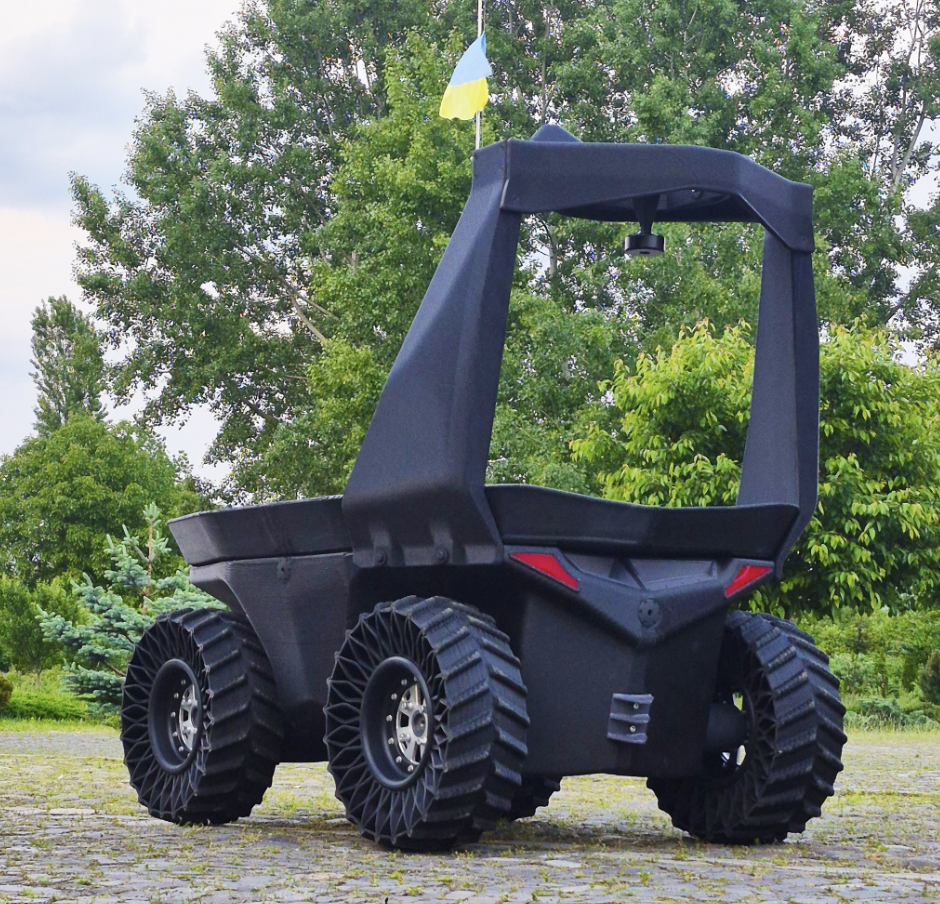 3D Printed Off-Road Autonomous Robot. Photo via Lemki Robotix.