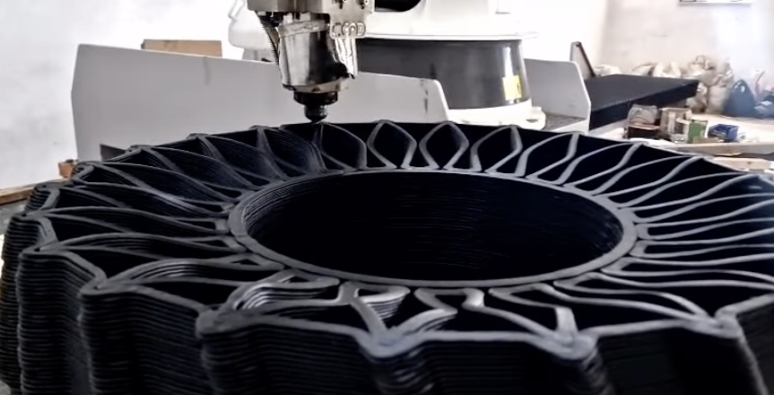 Hollow-tube, airless tires. Photo via Lemki Robotix.