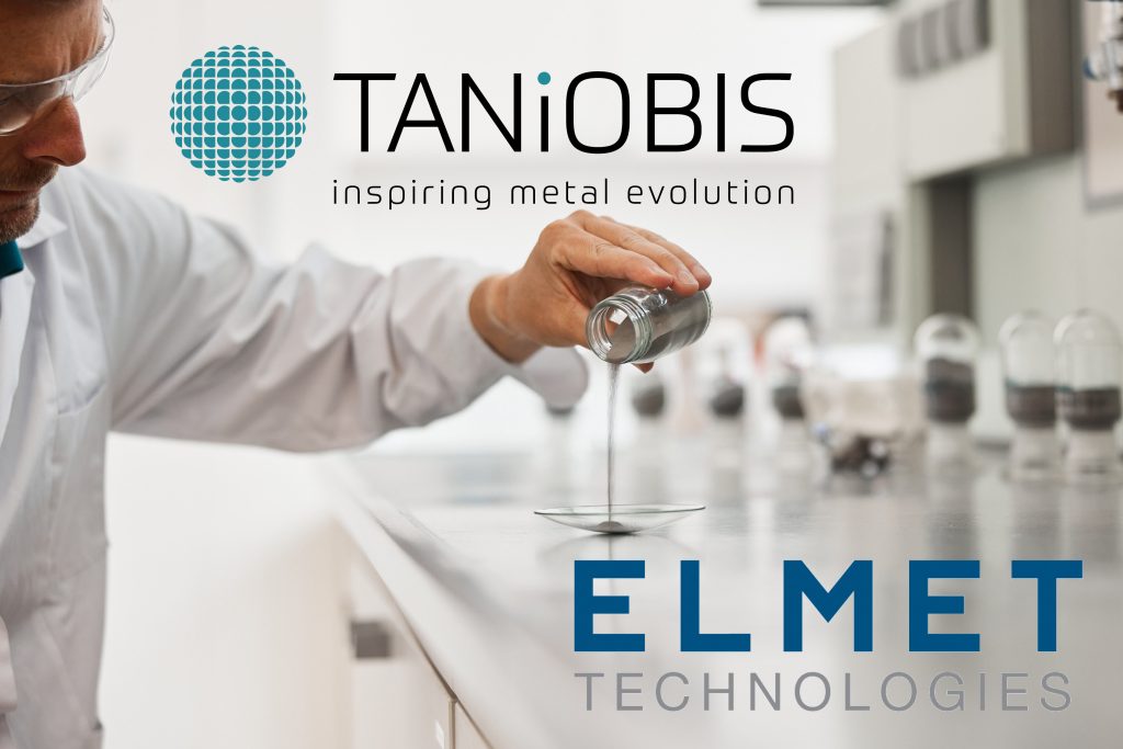 Elmet and TANIOBIS announce strategic powder supply agreement. Image via TANIOBIS.