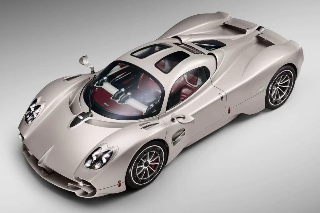 Pagani’s Utopia hypercar, powered by a 6-liter twin-turbo V12 engine. Photo via Conflux Technology.