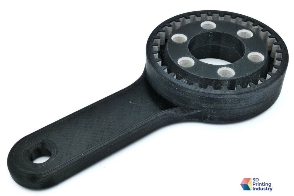 3D printed motorcycle clutch basket locking too. Photos by 3D Printing Industry.