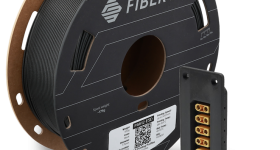 Fiberon PA612-ESD filament spool next to a 3D printed ESD-safe fixture. Photo via Polymaker.