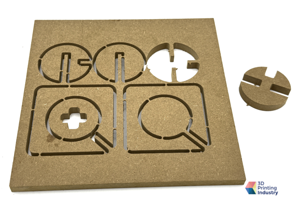 HDF CNC test. Photos by 3D Printing Industry.