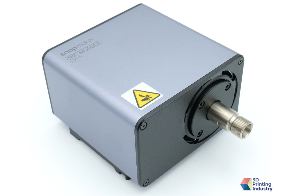 Snapmaker Artisan Premium CNC toolhead module. Photo by 3D Printing Industry.