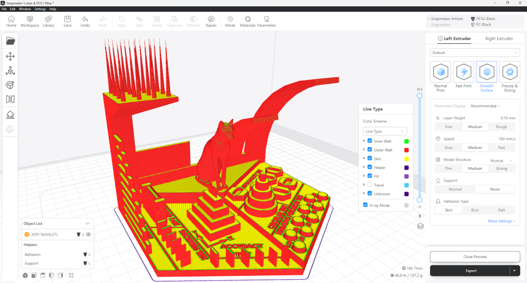 Snapmaker Luban slicer software interface. Image by 3D Printing Industry.