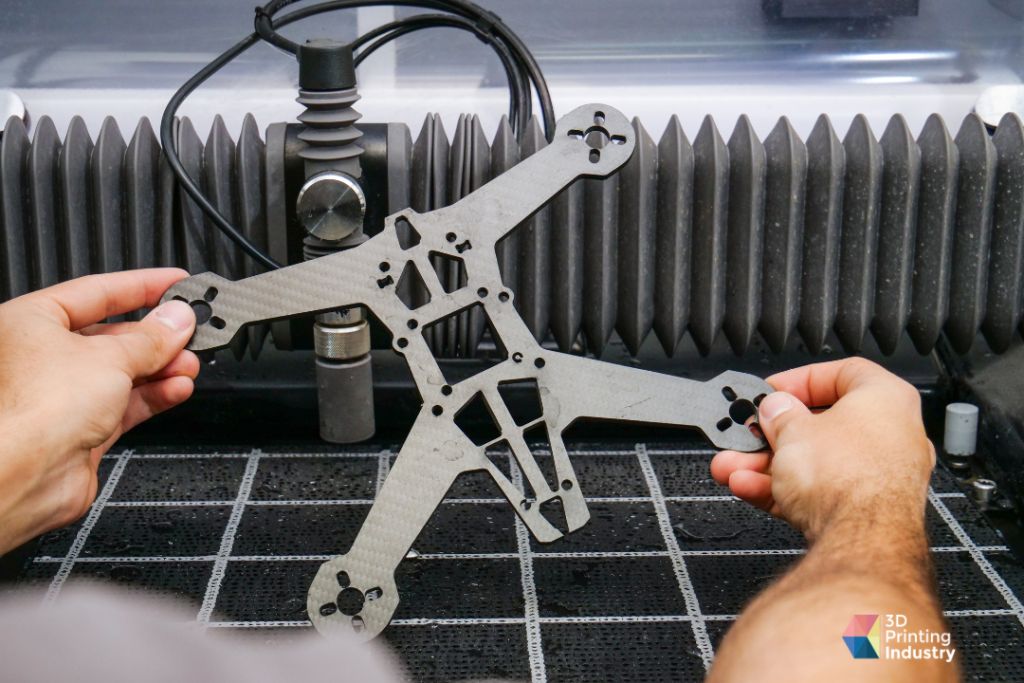 Solid Print 3D’s carbon fiber drone frame. Photo by 3D Printing Industry.