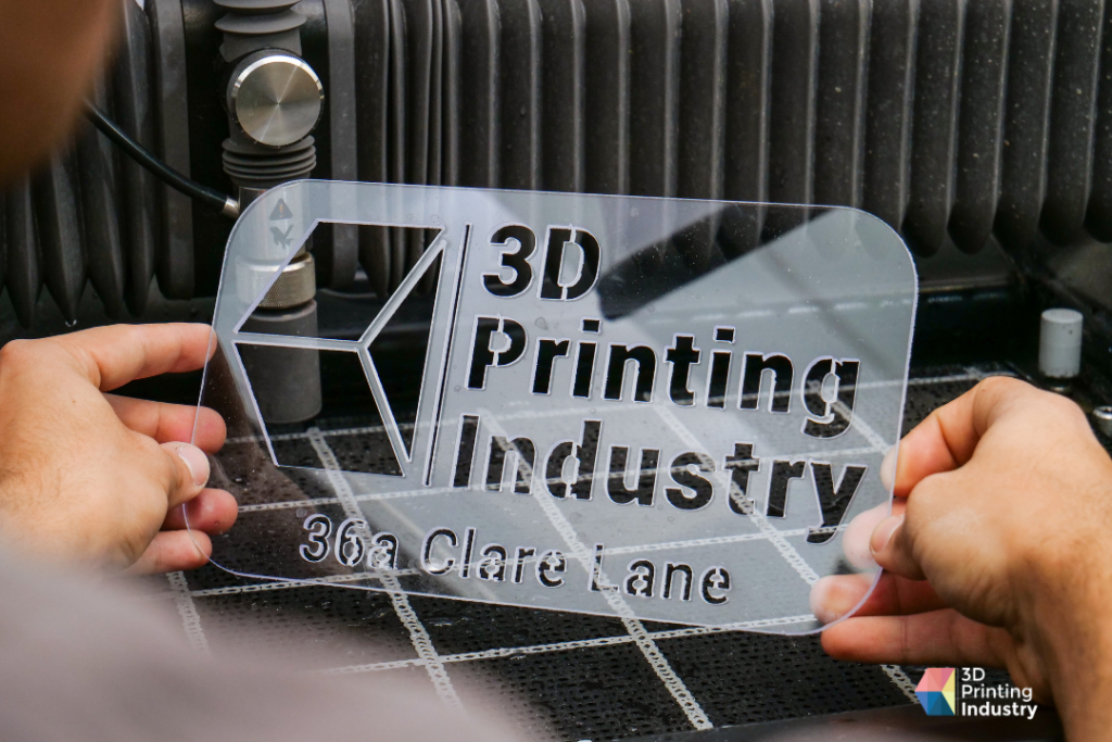 WAZER Pro 3D Printing Industry Stencil. Photo by 3D Printing Industry.