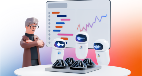 AI-generated visual of an engineer teaming up with AI agents that analyze, optimize, and deliver AM parts with data-driven precision. Image via Synera.