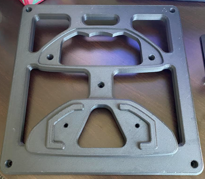J.W. Speaker 3D printed pallet after post-processing. Photo via PostProcess Technologies.