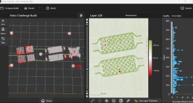 Fringe Inspection for M2 Series 5 kit comes equipped with 3D visualization software, showing a summary of part defects and a quality chart. Image via Phase3D.