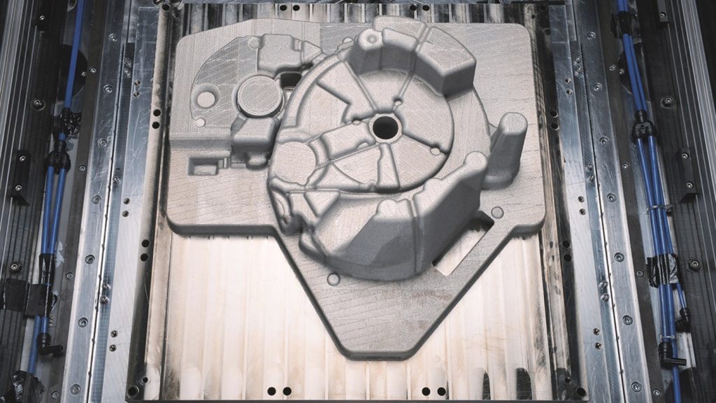 Graças ao sistema de grande formato baseado em pórtico na Fraunhofer ILT, até ferramentas complexas e resistentes com um volume de mais de 20.000 cm³ pode ser impressa reproduzível. Foto via Fraunhofer Institute for Laser Technology.