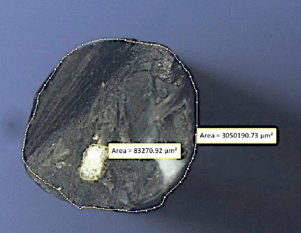 Cross sectional view of composite filament. Image via Nature.