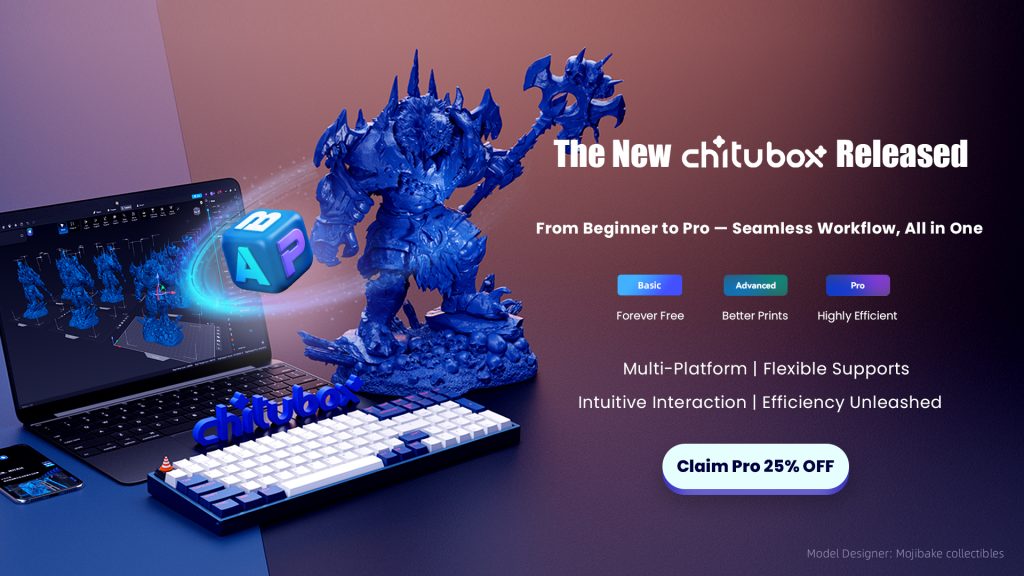 The New CHITUBOX unified platform release. Image via CHITUBOX.