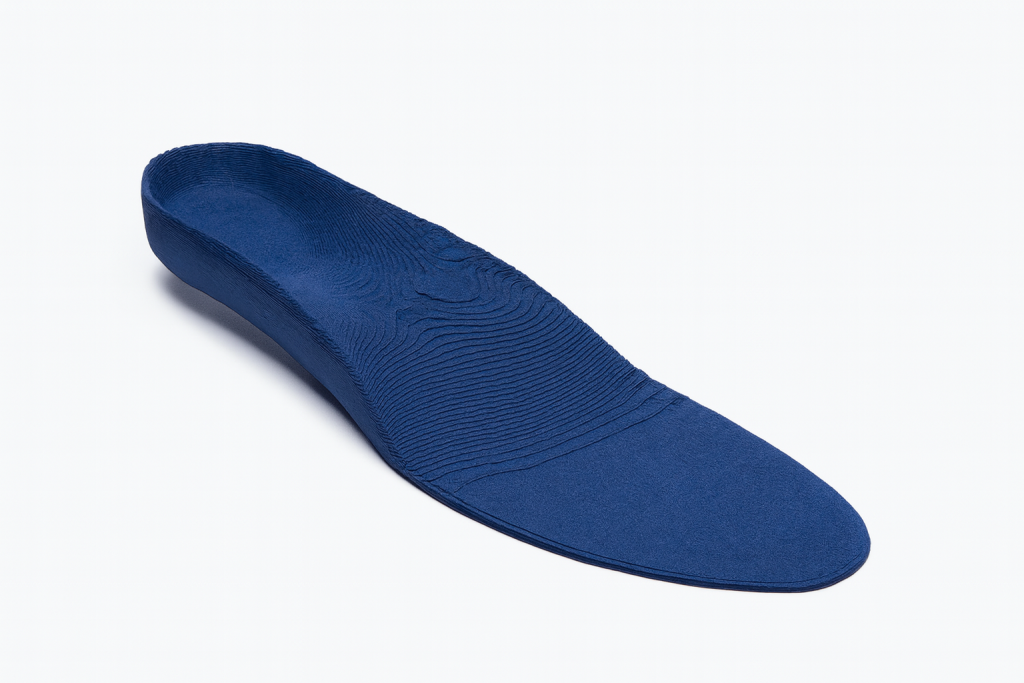 3D printed insole made by FilaFlex 95 Foamy. Photo via Recreus.