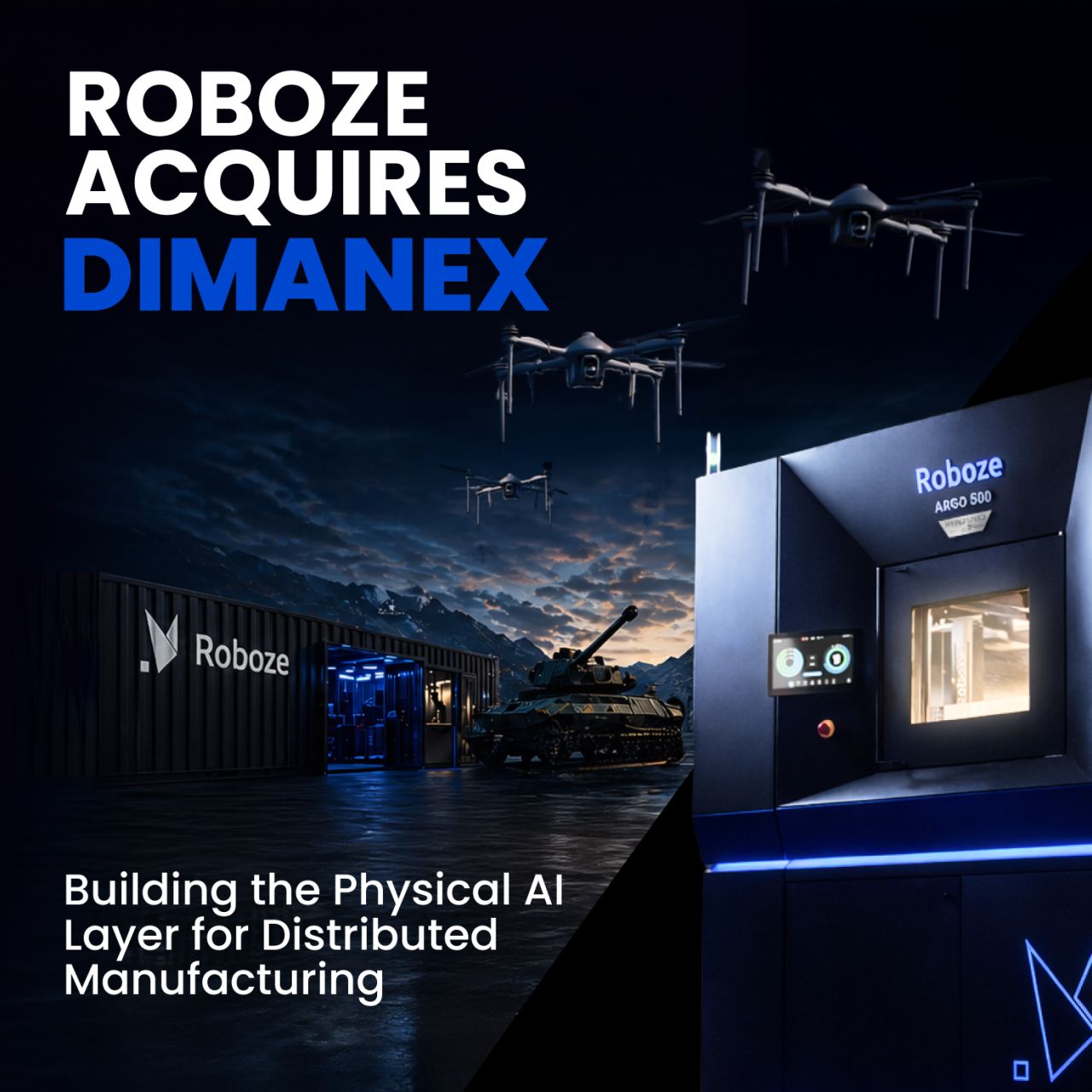 ROBOZE Acquires Dimanex to Wire the Physical and Digital Sides of Manufacturing Together