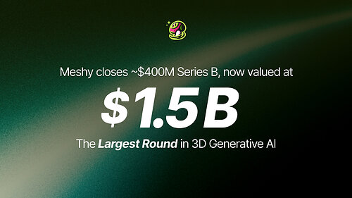 Meshy raises practically 0M at .5B valuation in largest AI 3D spherical so far Meshy raises practically 0M at .5B valuation in largest AI 3D spherical so far