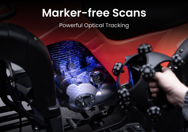 Revopoint Releases Trackit SR, a Wireless Marker-Free Optical Tracking 3D Scanner. Image via Revopoint.
