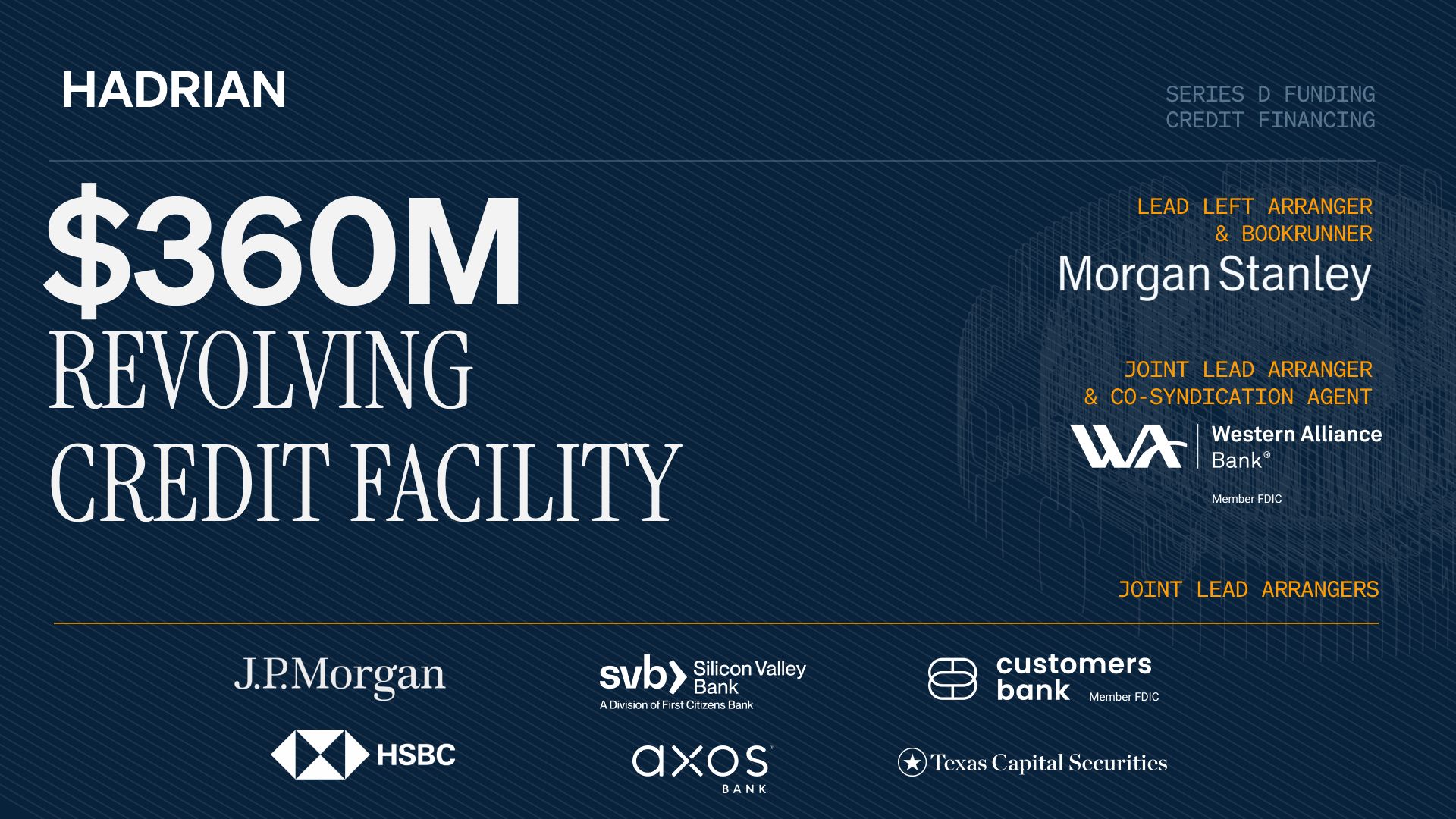 Hadrian Raises $1.37B Series D, Valuing Automated Defense Manufacturer at $7.87B