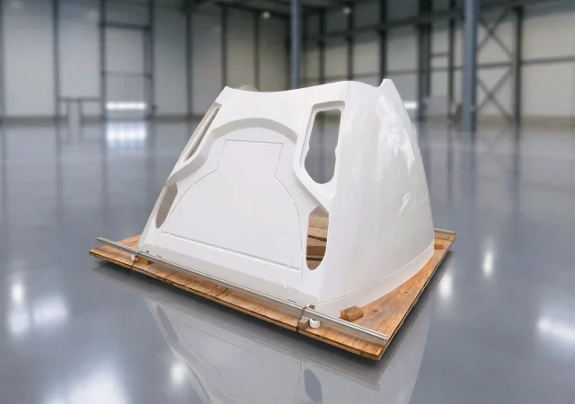 3D Fiber train. Photo via Fraunhofer IWU, HÖRMANN Vehicle Engineering GmbH