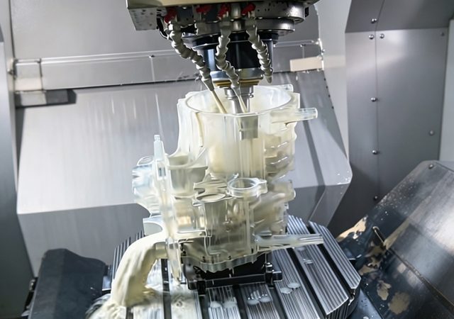 Figure 1: Digital manufacturing pipeline: Integrating industrial 3D printing with precision CNC finishing to accelerate lead times and achieve tight tolerances. Photo via LS Manufacturing.