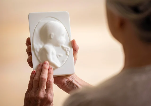 3D Printed Tactile Ultrasounds. Photo via Guide Dogs.