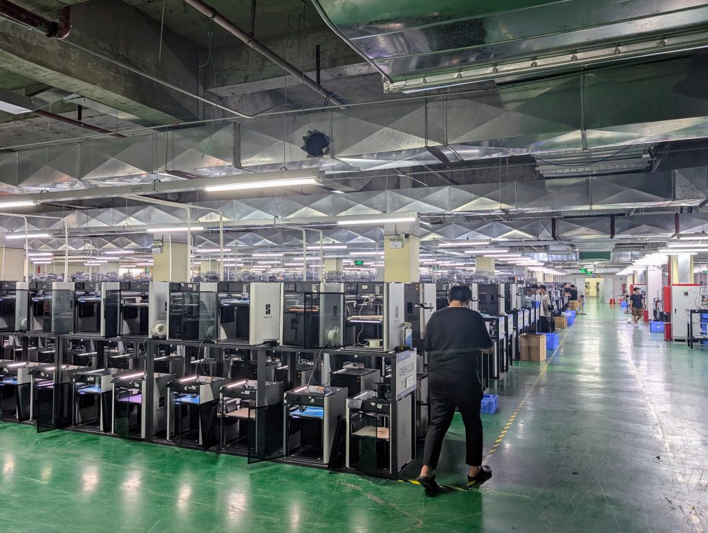 More of the Huafast 3D printing farm. Photo by Michael Petch.