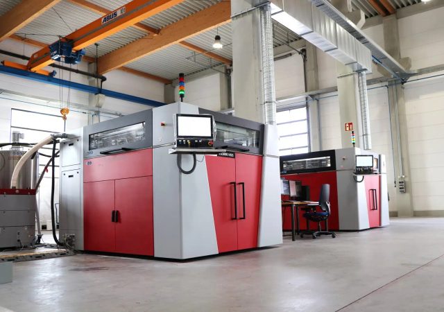 The two VX1000 HSS units installed at Hyundai's Namyang R&D Center. Photo via ExOne Global Holdings.